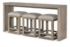 Halifax Sofa Console Table — Flax and Java