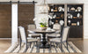 Halifax 60-inch Round Table — Flax and Java