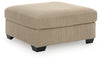 SimpleJoy Oversized Accent Ottoman - Sand