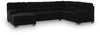 SimpleJoy 3-Piece Sectional with Chaise - Onyx (24204S1)