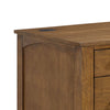 Portico - Half Pedestal Desk With Power / USB - Brown Oak