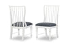 Cottage Park Slat Back Side Chair — Set of 2 — Aged White