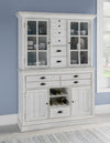 Cottage Park Credenza Hutch — Aged White