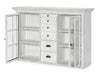 Cottage Park Credenza Hutch — Aged White