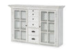 Cottage Park Credenza Hutch — Aged White