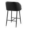Fran - Fixed-Height Counter Stool (Set of 2) - Black Metal Base