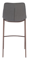Magnus Barstool Slate Gray & Walnut — Set of 2