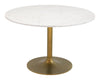 Ithaca - Dining Table - White / Gold