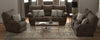 Power Reclining Ls With Console Lay Flat Lenny Chocolate