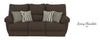 Power Reclining Ls With Console Lay Flat Lenny Chocolate