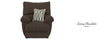 Power Recliner Lay Flat Lenny Chocolate