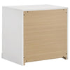 Ines - 2-Drawer Nightstand Bedside Table - White High Gloss