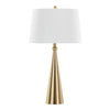Cone - 30" Table Lamp (Set of 2) - Gold And White Linen