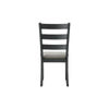 Martin - Dining Side Chair With Gray Fabric (Set of 2) - Black Finish