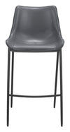 Magnus Barstool Dark Gray & Black — Set of 2