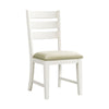 Park Creek - Ladder Back Side Chair (Set of 2) - Cottage White Finish