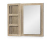District Storage Mirror Weathered Oak Finish — Weathered Oak