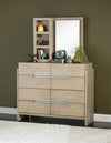 District Storage Mirror Weathered Oak Finish — Weathered Oak