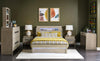 District Panel Bed Weathered Oak Finish — Full / Weathered Oak