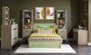 District Panel Bed Weathered Oak Finish — Full / Weathered Oak