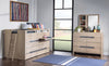 District Captains Bed Weathered Oak Finish — Twin / Weathered Oak