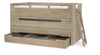District Captains Bed Weathered Oak Finish — Twin / Weathered Oak