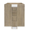 District Captains Bed Weathered Oak Finish — Twin / Weathered Oak