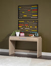District 48-inch Desk Weathered Oak Finish — Weathered Oak