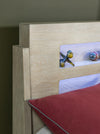 District Panel Bed Weathered Oak Finish — Twin / Weathered Oak