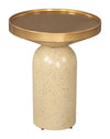 Cendre - Side Table - Gold / Beige