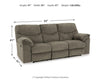 Alphons Reclining Sofa - Putty