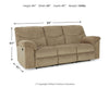 Alphons Reclining Sofa - Briar
