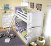 Madison Bunk Bed — Twin / Twin / Natural White Painted Finish