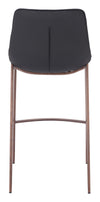 Magnus Barstool Black & Walnut — Set of 2