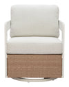 Gelo - Outdoor Swivel Chair - White & Brown