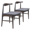 Tuzka - Dining Chair (Set of 2) - Gray & Espresso