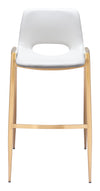 Desi Barstool White & Gold — Set of 2