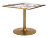 Caliza Dining Table White & Gold