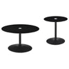 Ganso - Round Glass Top Coffee And End Table Set