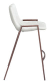 Desi Counter Stool White & Walnut — Set of 2