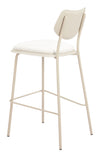 Zeal Barstool Light Gray & Beige — Set of 4