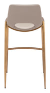Desi Barstool Beige & Gold — Set of 2