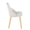 York - Upholstered Chair (Set of 2) - Natural Wood Legs