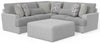 Titan - Sectional With Comfort Coil Seating, Cocktail Ottoman And Accent Pillows Included