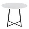 Cosmo - Canary Dining Table - Black Metal Base