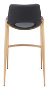 Desi Barstool Black & Gold — Set of 2