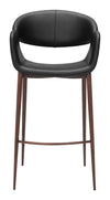 Limay Barstool Black & Walnut