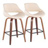 Fabrizzi - Counter Stool With Square Footrest (Set of 2)