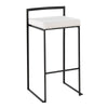 Fuji - Stackable Barstool - Black Metal