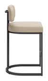 Velar Counter Stool Beige & Gray — Set of 2